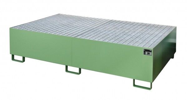 BAUER Regal-Auffangwanne TYP RW-GR-2200-2 resedagrün RAL 6011