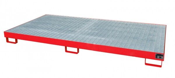 BAUER Regal-Auffangwanne TYP RW-GR-2700-1 feuerrot RAL 3000