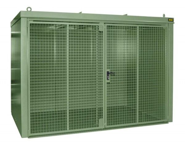 BAUER Gasflaschen-Depot GFC-B-M4 (fertig montiert) resedagrün RAL 6011