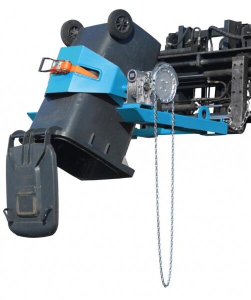 BAUER Fasskipper FLEX-K für Stapler und Kran lichtblau RAL 5012