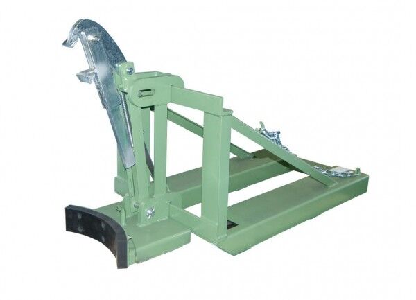 BAUER Gabelstapler-Fasslifter Typ RS-I/D-91 für Kunststoff-Deckelfässer & konischen Deckelfässern resedagrün RAL 6011
