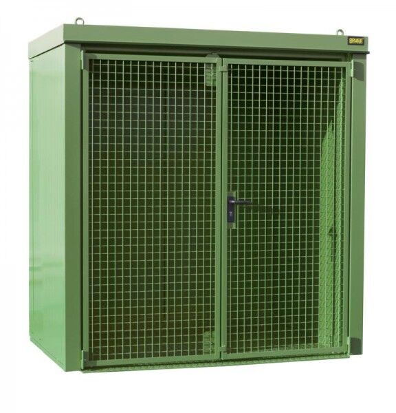 BAUER Gasflaschen-Depot GFC-B-M1 (fertig montiert) resedagrün RAL 6011