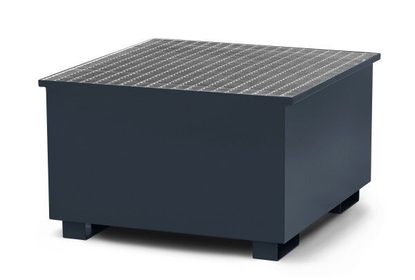 IBC-Stahl-Auffangwanne Typ DDP-1000 - anthrazitgrau RAL 7016