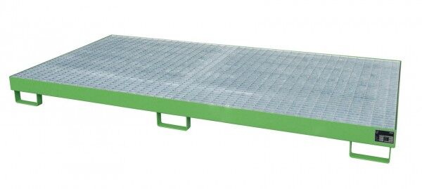 BAUER Regal-Auffangwanne TYP RW-GR-2700-1 resedagrün RAL 6011